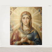 Heilige Mutter Gottes – Göttliche Liebe & Schutz´8 Wandkleed (Voorkant)