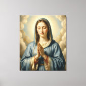 Heilige Mutter Gottes – Göttliche Liebe & Schutz Canvas Afdruk (Voorkant)