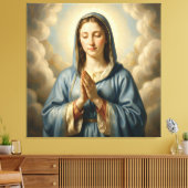 Heilige Mutter Gottes – Göttliche Liebe & Schutz Canvas Afdruk (Insitu (Woonkamer))