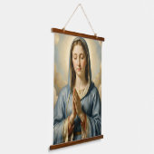 Heilige Mutter Gottes – Göttliche Liebe & Schutz Hangend Wandkleed (Gebogen)