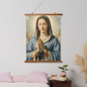 Heilige Mutter Gottes – Göttliche Liebe & Schutz Hangend Wandkleed (Slaapkamer)