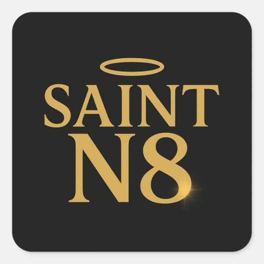Heilige N8 Vierkante Sticker (Voorkant)