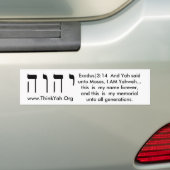 Heilige naam Bumber Sticker (Op auto)