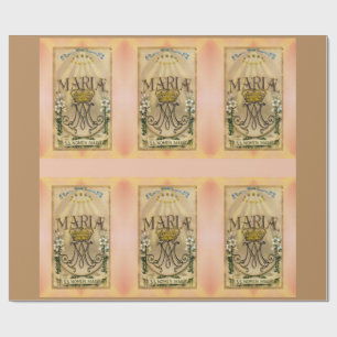 Heilige naam Mary Wrapping Paper Cadeaupapier