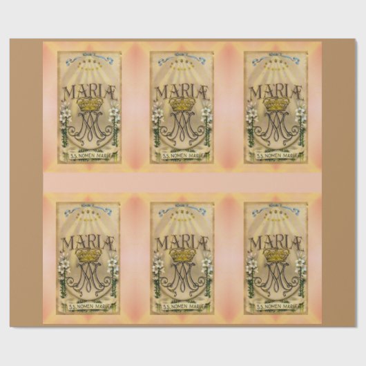 Heilige naam Mary Wrapping Paper Cadeaupapier (Vlak)