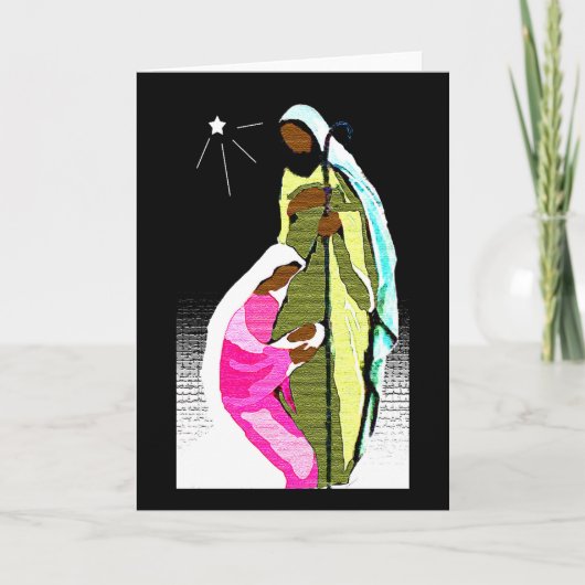 Heilige Nacht Feestdagen Kaart (Voorkant)