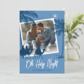 Heilige Nacht Foto Kerst Vakantiekaart Feestdagenkaart (Staand voorkant)