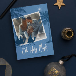 Heilige Nacht Foto Kerst Vakantiekaart Feestdagenkaart