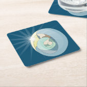 Heilige Nacht Kartonnen Onderzetters (Schuin)