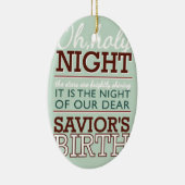 Heilige nacht! keramisch ornament (Rechts)