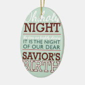 Heilige nacht! keramisch ornament (Links)