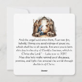 Heilige Nacht – Kerst onder de sterrenhemel Feestdagenkaart (Achterkant)