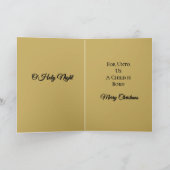 Heilige Nacht Kerstfeest Feestdagen Kaart (Binnen)