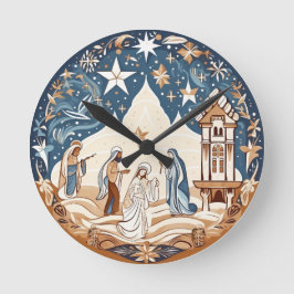 Heilige Nacht - Kerststal Ronde Klok