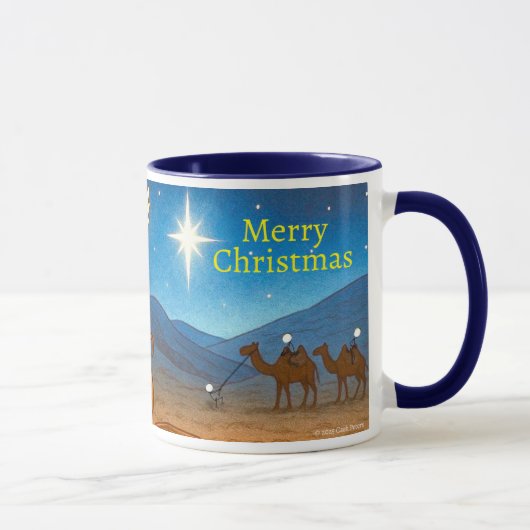Heilige Nacht Selfie Kerstmis 11 oz koffiemok Mok (Rechts)