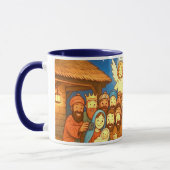 Heilige Nacht Selfie Kerstmis 11 oz koffiemok Mok (Links)