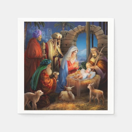 Heilige nacht servet (Voorkant)