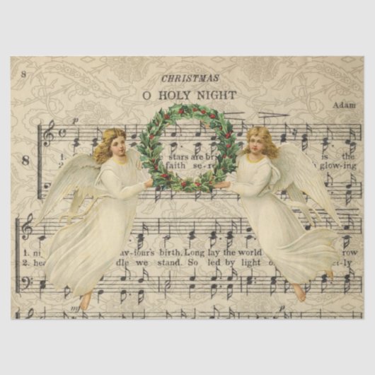 Heilige Nachtontkoppelingspagina Tissuepapier (Voorkant)