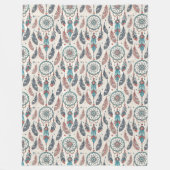 Heilige Native Textile Tijdloze Tribal Dreamcatche Fleece Deken (Voorkant)