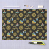 Heilige Nativiteit Mary Joseph Jesus Golden Stars Tissuepapier (Craft)