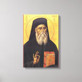 Heilige Nectarios van Aegina Orthodoxe Icoon Canvas Afdruk (Voorkant)