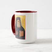 Heilige Nectarios van Aegina Orthodoxe Icoon Mok (Voorkant links)