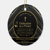 Heilige Nieuw Gewijde Pastor Bijbel Verse Custom Keramisch Ornament (Links)