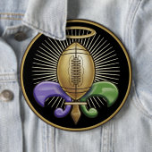 Heilige NOLA Trophy (p) Ronde Button 6,0 Cm (In situ)