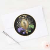 Heilige NOLA Trophy (p) Ronde Sticker (Envelop)