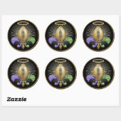 Heilige NOLA Trophy (p) Ronde Sticker (Vel)