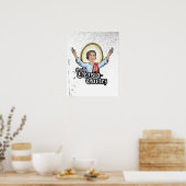 Heilige Ocasio-Cortez Poster (Keuken)