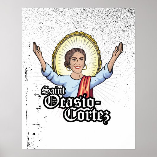 Heilige Ocasio-Cortez Poster (Voorkant)