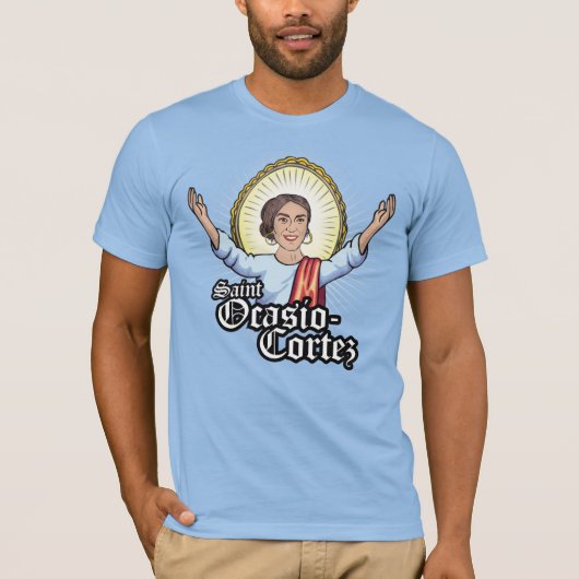 HEILIGE OCASIO-CORTEZ T-SHIRT (Voorkant)