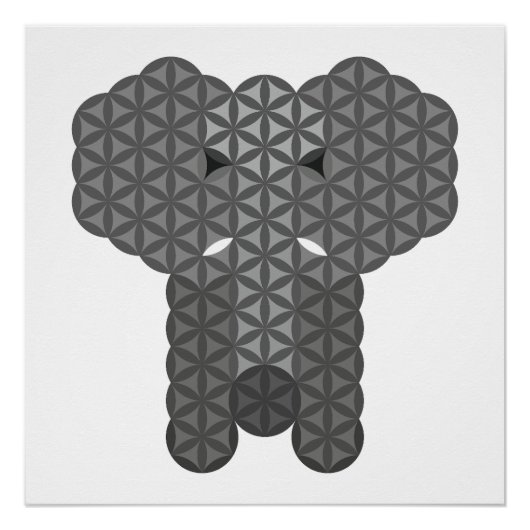 Heilige olifant - Olifant van het leven. Perfect Poster (Voorkant)