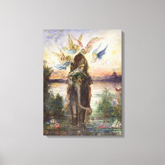 Heilige Olifant (Péri) door Gustave Moreau Canvas Afdruk (Voorkant)