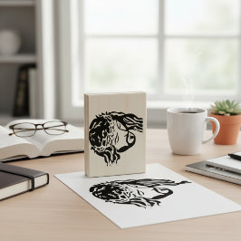 Heilige Omhelzing - Jezus Kroon van Doornen Hout K Rubberstempel