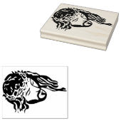 Heilige Omhelzing - Jezus Kroon van Doornen Hout K Rubberstempel (Gestempeld)