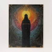 Heilige onbekende elektrische en mysterieuze figuu legpuzzel (Verticaal)