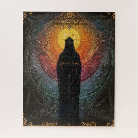 Heilige onbekende elektrische en mysterieuze figuu legpuzzel (Verticaal)