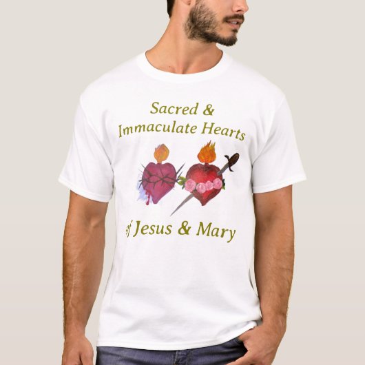 Heilige & Onbevlekte Harten T-shirt (Voorkant)