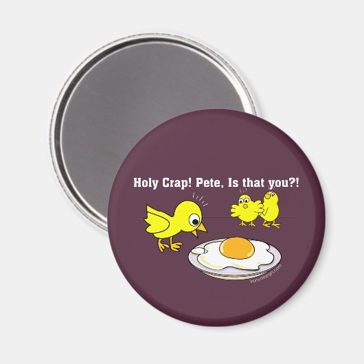 Heilige onzin! Pete, ben jij dat? Paars Magneet (Voorkant / Achterkant)