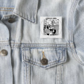 Heilige oprolpillendraaiers Grappig Vierkante Button 5,1 Cm (In situ)