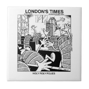 Heilige oprolpillendraaitjes Grappig Tegeltje