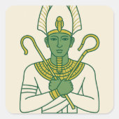 Heilige Osiris Goddelijke Egyptisch God Sticker (Voorkant)