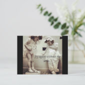 Heilige OverLaughSmile Briefkaart (Staand voorkant)