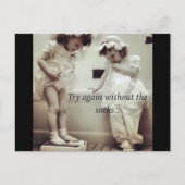 Heilige OverLaughSmile Briefkaart (Voorkant)