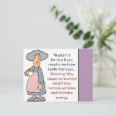 Heilige OverLaughSmile Briefkaart (Staand voorkant)