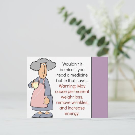 Heilige OverLaughSmile Briefkaart (Staand voorkant)