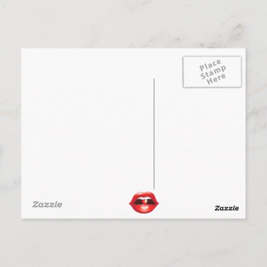 Heilige OverLaughSmile Briefkaart (Achterkant)