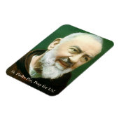 Heilige Padre Pio Gebed Kaart Magneet (Linkerzijde)